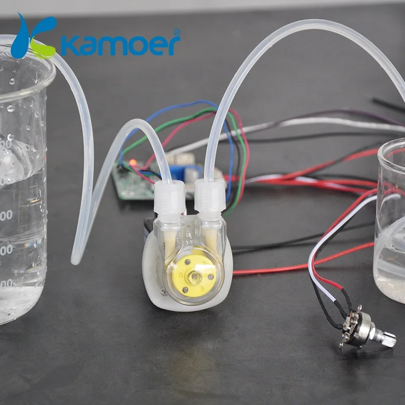 Kamoer KFS Series High Precision Stepper motor 24v Micro Chemical Peristaltic Pump