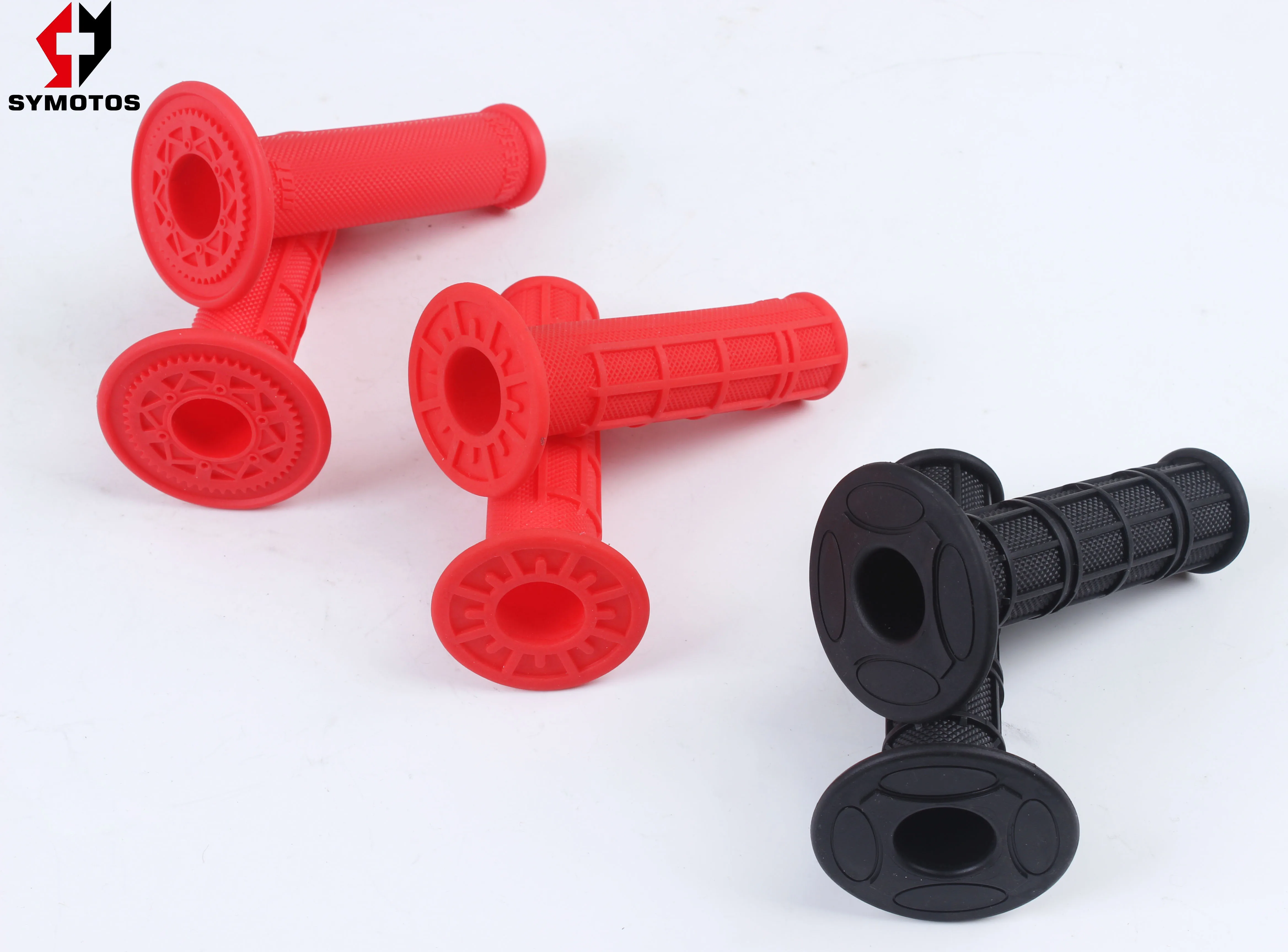 pit bike dirtbike atv handle bar grips red/black/blue