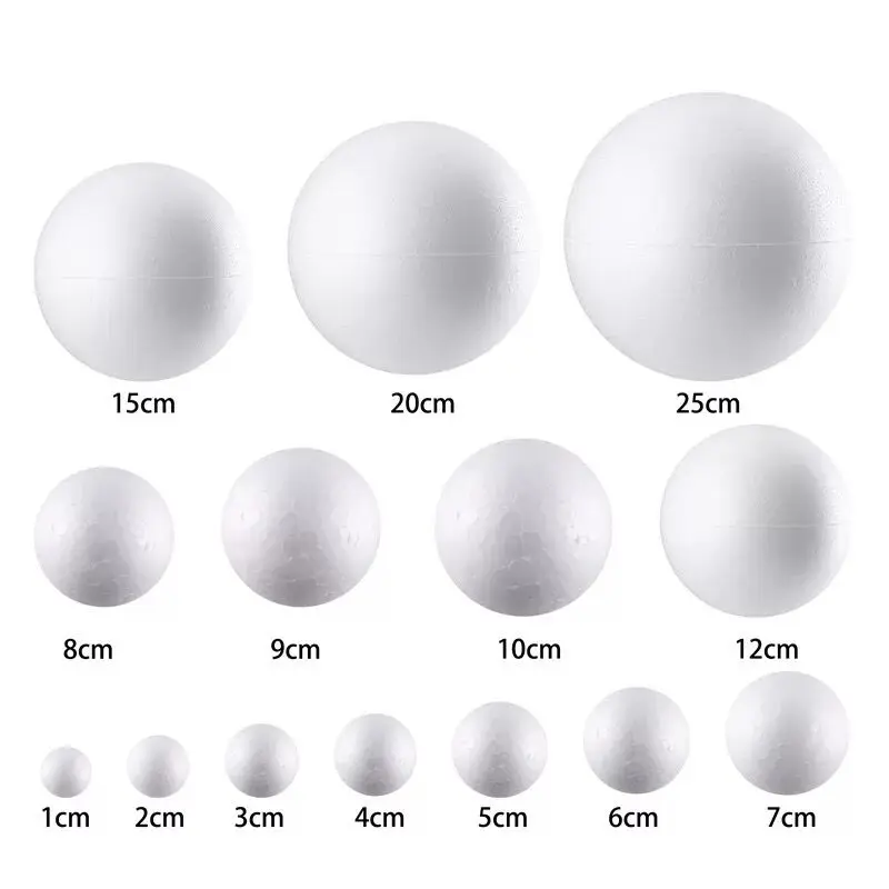 Polystyrene foam  ball for kids Christmas decoration