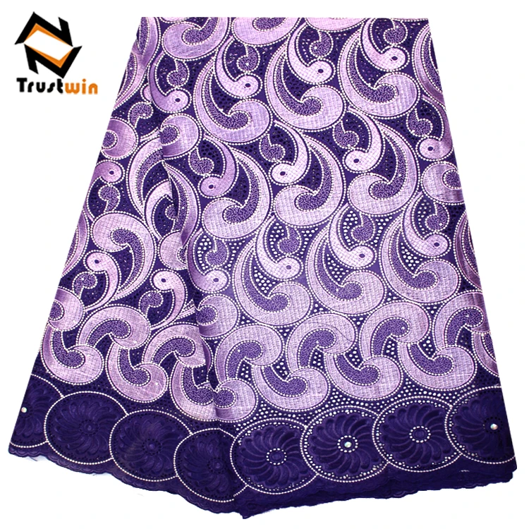 High quality african cotton fabrics big swiss voile lace in switzerland