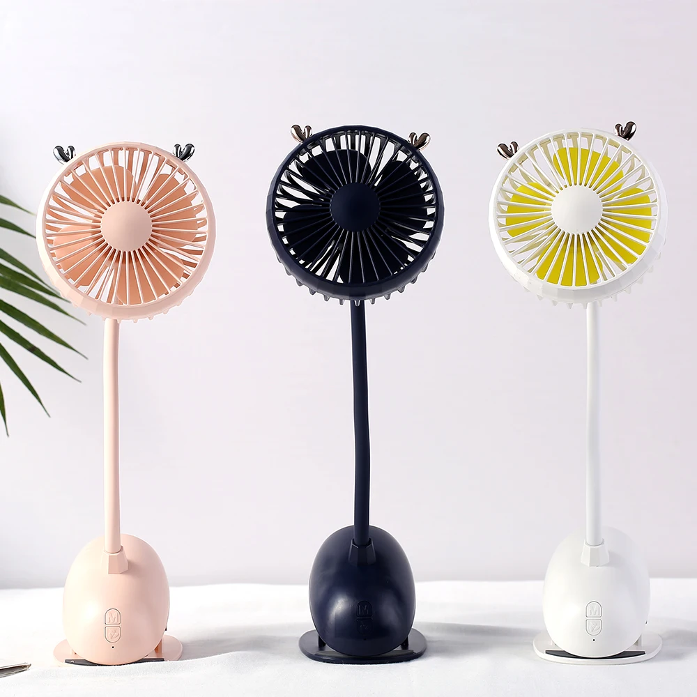 
Amazon Hot Selling Small Clip Fan Personal 360 Degree Adjustable Portable USB Rechargeable KC battery Clip-On Fan Stroller 
