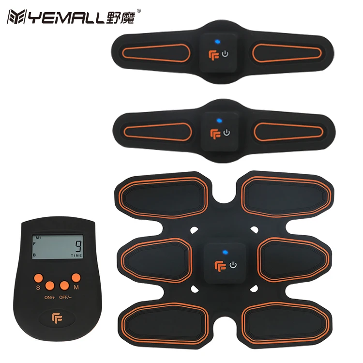 YEMALL Professional EMS Muscle Training Gear Remote Control Abdominal Arm Muscle Trainer Fat Burning Smart Body Building Fitness