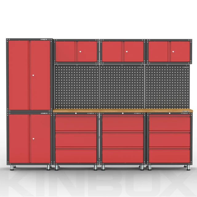 
Kinbox 12 Pieces Metal Garage Furniture Locker Tool Cabinet for Home Garage 