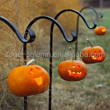 Forged Solid Iron Decorative Garden Shepherds Hook Heavy Duty Wrought steel Bird Feeder Hanger Basket  Wall Plant Bracket