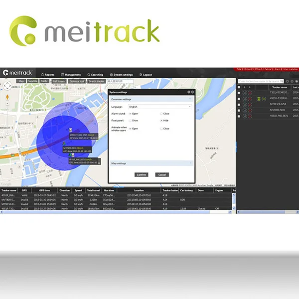 Meitrack sim card gps gsm tracking system with Professional Technical Support