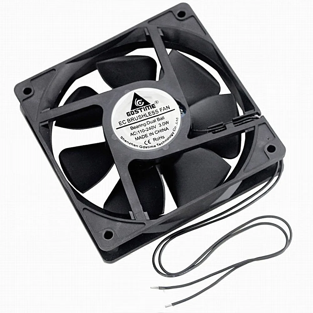 Gdstime 2500RPM AC Cooling Axial Fan 120mm 12025 115V 220V 230V 240V Volt 5 inch High Speed