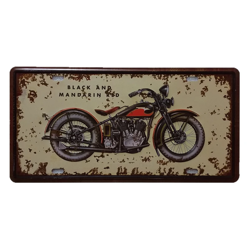 2018 popular 15x30cm vintage car license hotsale embossed tin sign wall decoration for home