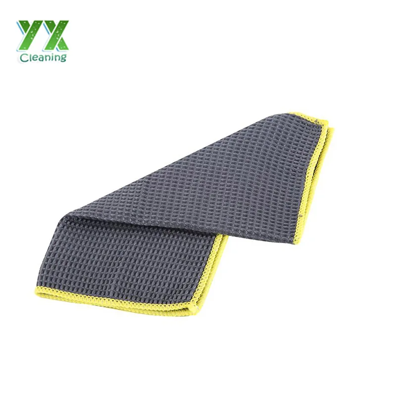 Waffle weave 450gsm microfiber kitchen cleaning cloth
