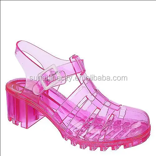 High Heel Jelly Transparent Sandal