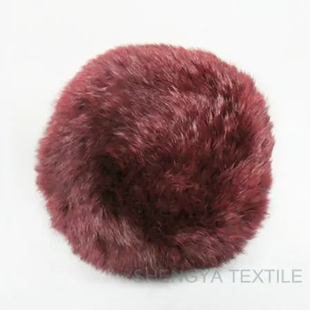 
knitted rabbit fur beret hat crochet fur hat 