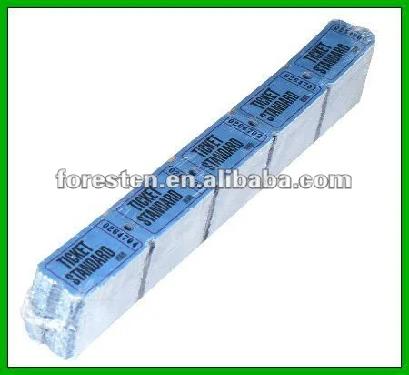 
entrance ticket in stacks 