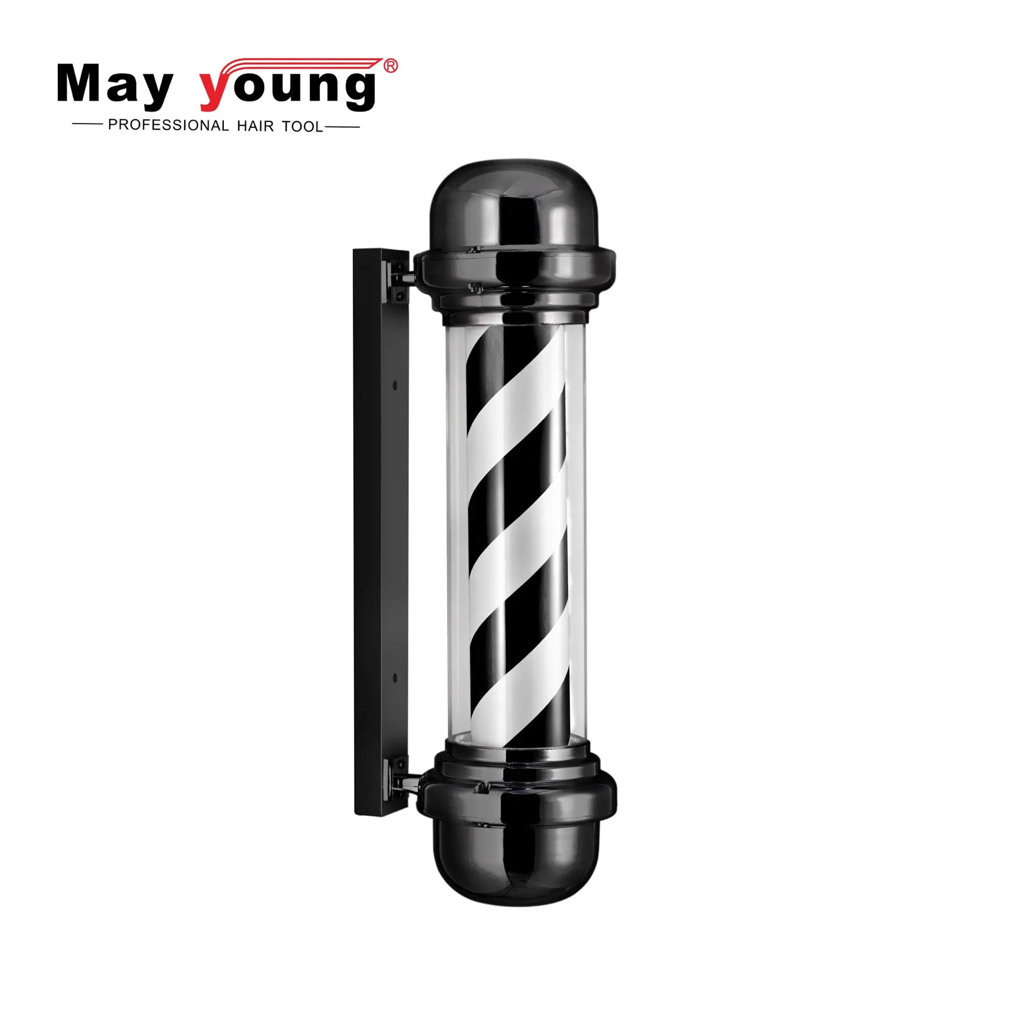 M315  High quality  barber shop sign LED light barber pole ABS