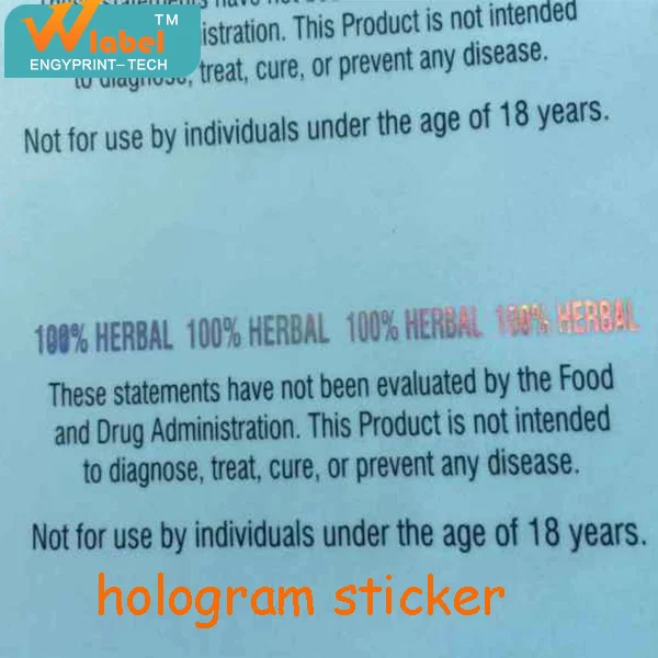 Дешевые Акции Пользовательские Клей голографическая наклейка