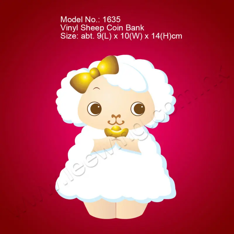 Plastic Animal Sheep Money Saving Box