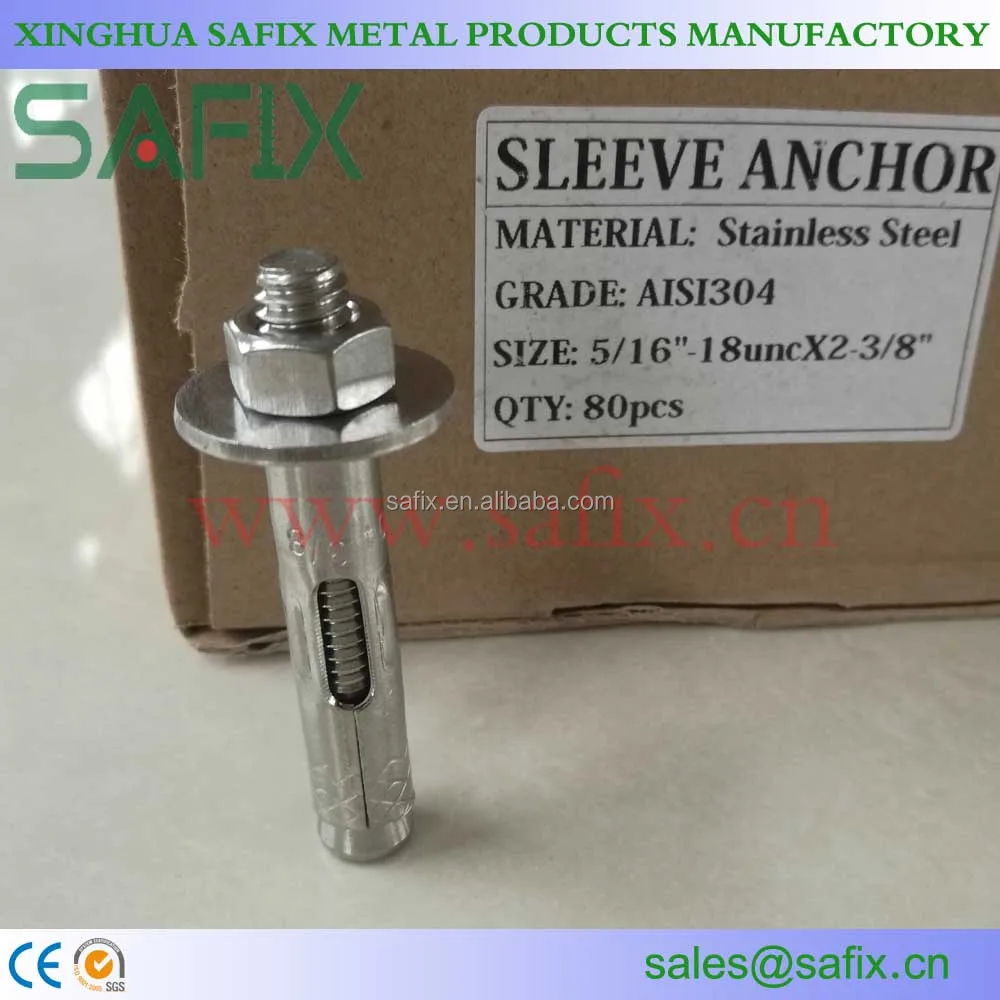 Factory Price of Stainless Steel Sleeve Anchor