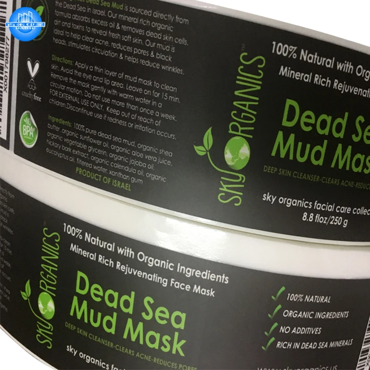 Custom stickers printing waterproof label sticker for bottle packaging advertising sticker