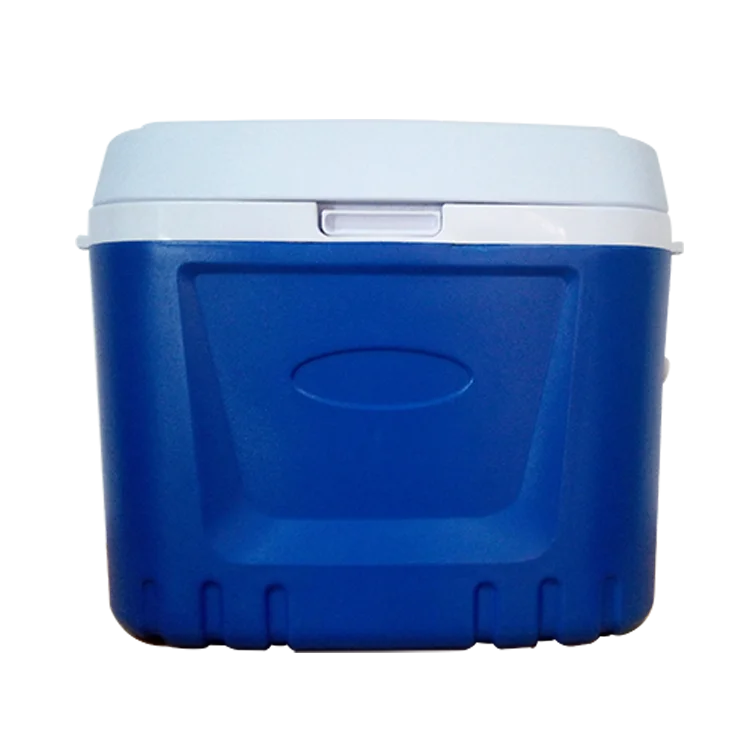 Plastic camping cooler box with wheels, keep foods fresh cooling box, barbecue foods storage