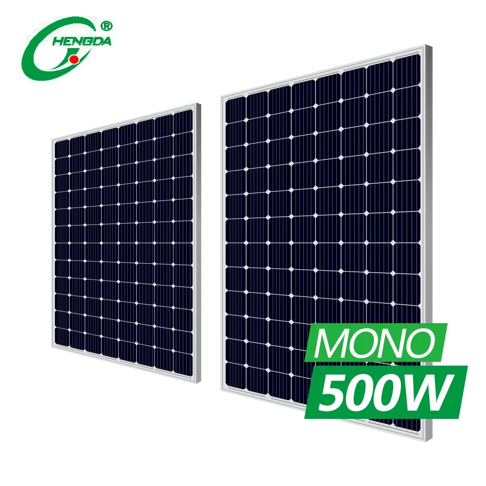 Hengda monocrystalline solar panel 480 w 48V 96 Cells mono solar module 450w 460w 480w 500w for solar energy system home