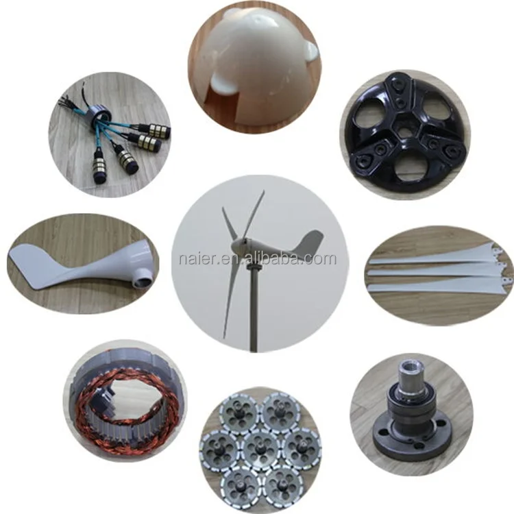 Hot selling mini 12V/24V 200watt magnetic wind power generator for home
