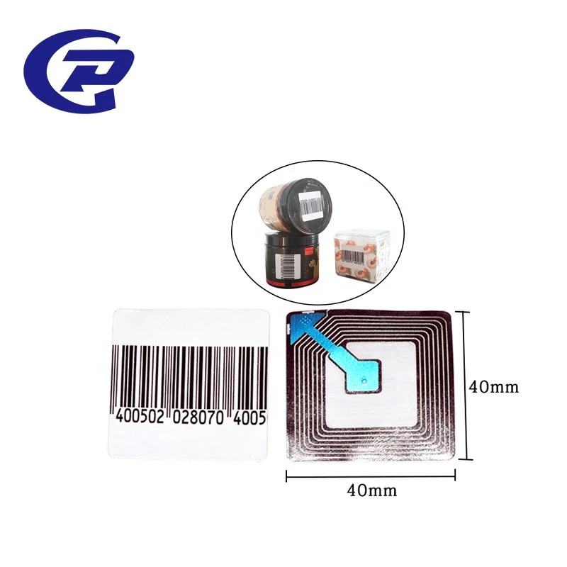 EAS Anti theft 8.2MHz Barcode Soft Label Sticker Stick To The Item For One Time Using
