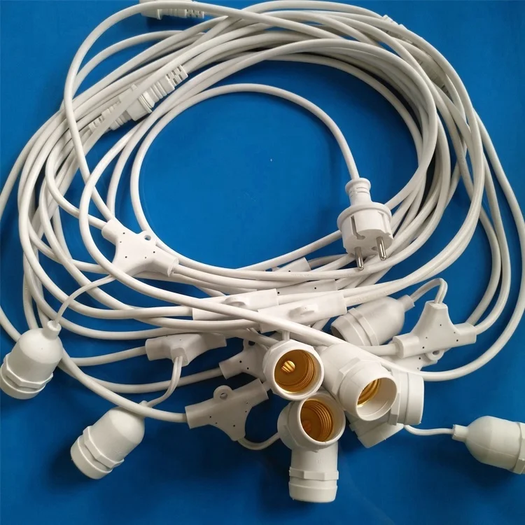 Commercial outdoor E27 led string light cable waterproof