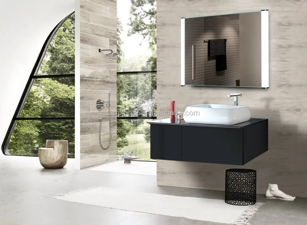 Lamxon LED bathroom backlit hotel mirror with acrylic lighting and infrared sensor switch