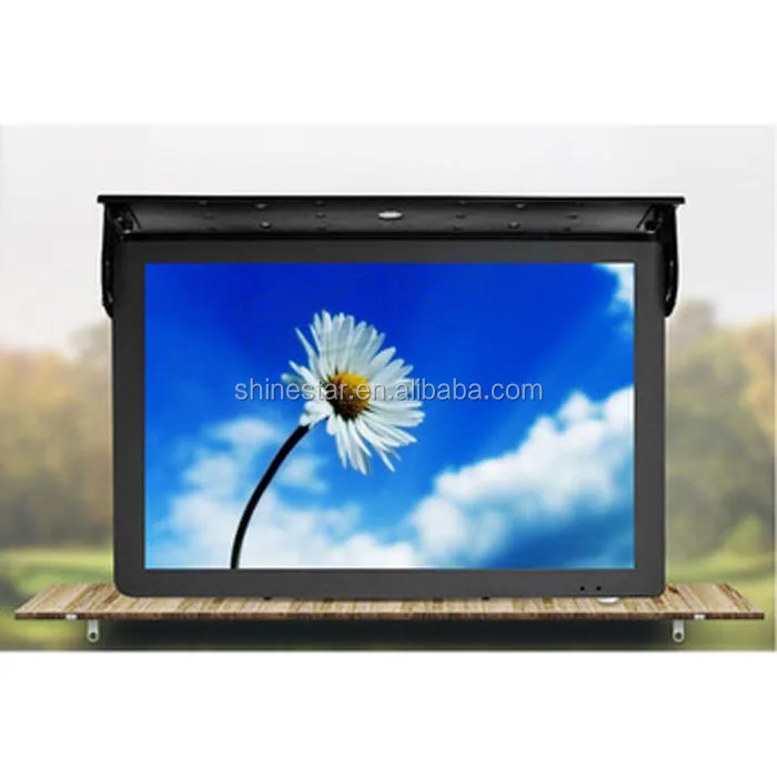 Metal case 24 Inch metro coach bus vehicle TFT LCD high bright advertising TV
