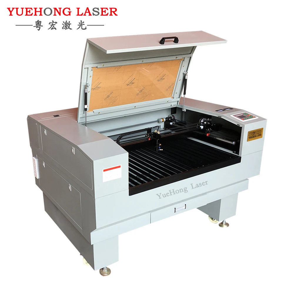 YUEHONG 80w 100w 130w For Acrylic /MDF/Wood/Leather Nonmetal material  Mini Co2 Laser Engraving Machine 9060