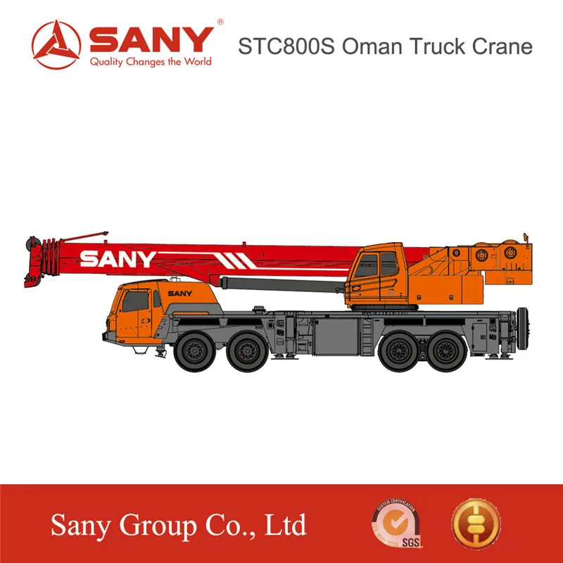 SANY STC800S(Oman) 80 Tons Truck Mounted Crane Mobile Crane Truck