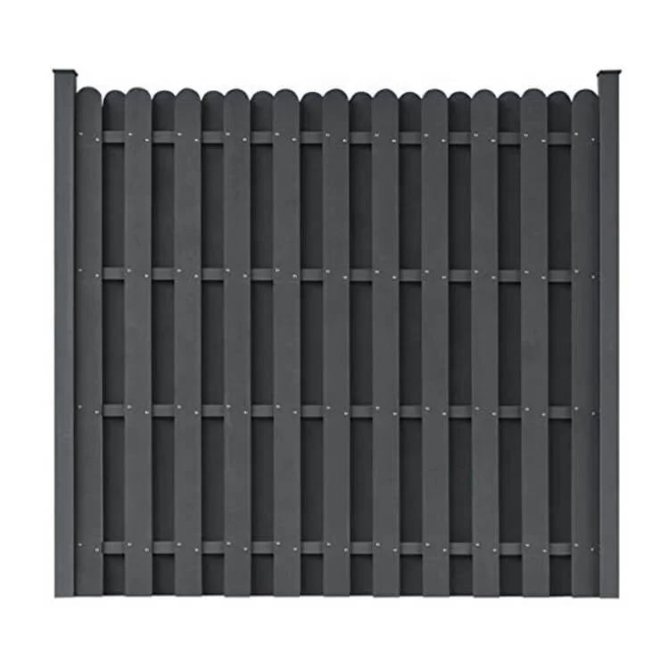 Easily Assembled Wood Plastic Composite Fence Decking Panel Material for Garden Privacy Outdoor WPC Fence