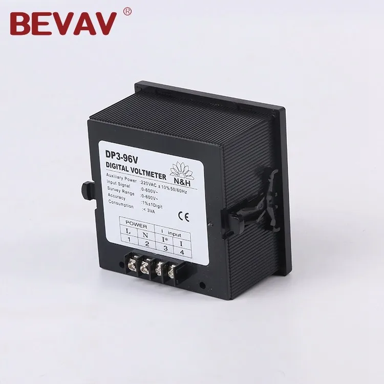 
BEVAV A+ quality intelligent digital display 96*96 single phase AC voltage Meter 