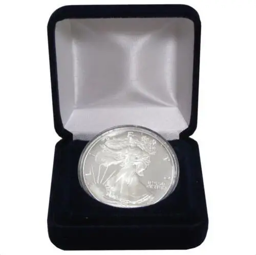 
Одиночная бархатная витрина для монет, подходит для памятных монет разного размера с акриловой верхней крышкой и встроенной квадратной коробкой 