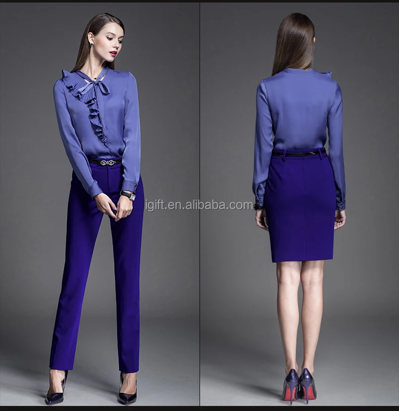 OEM Recycle Plastics RPET Custom Design Ladies Popular Office Uniform Designs for Women Blazer Uniforms