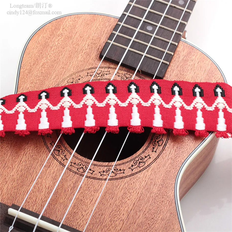 
hawaii style ukulele strap hawaii 4 strings guitar embroidery style ukulele straps belt 