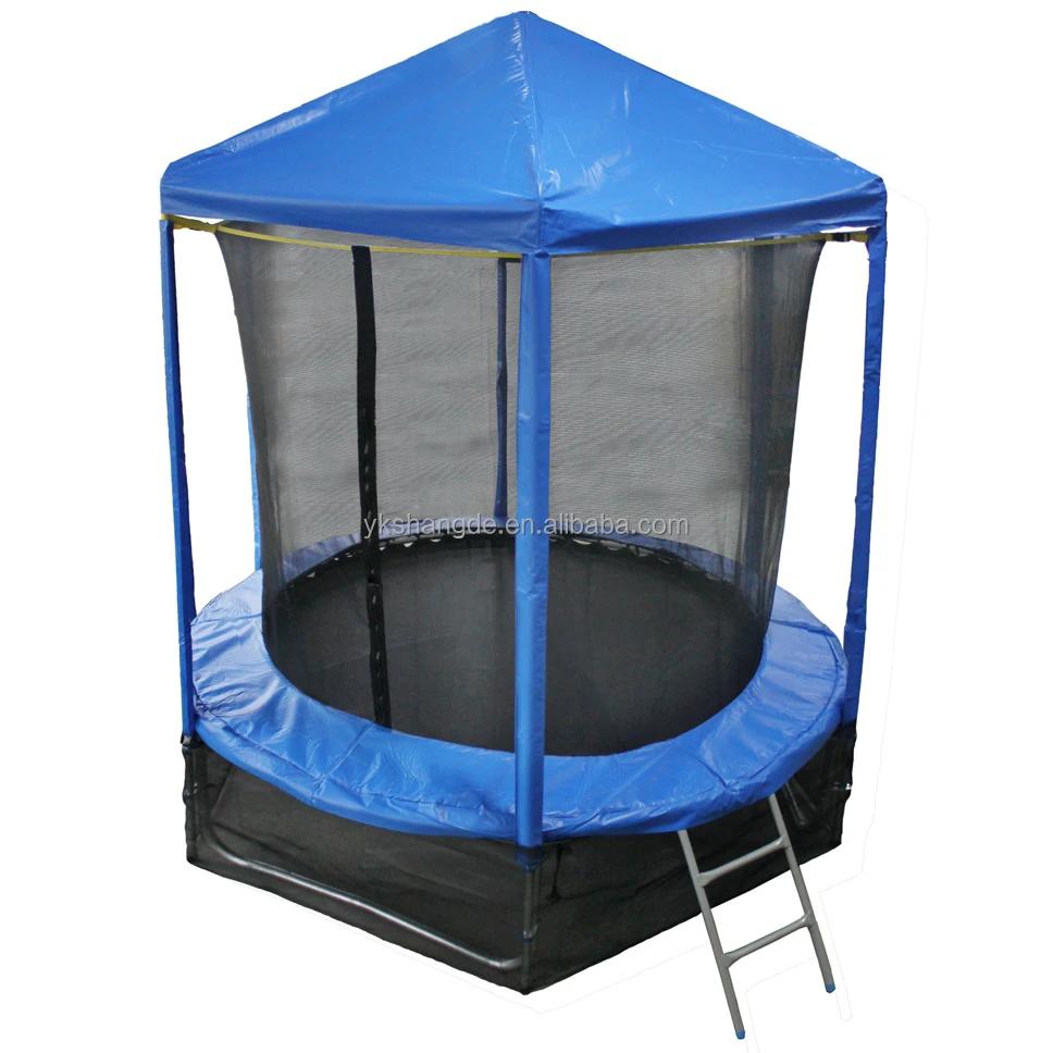 Girls toys trampoline tent kids outdoor trampoline bed with enclosure