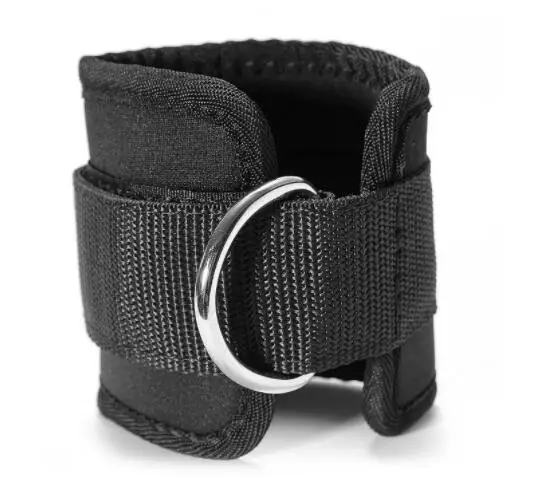 2020 christmas gift gym fitness hip band with padded cable ankle straps for cable machine tube resistance bands