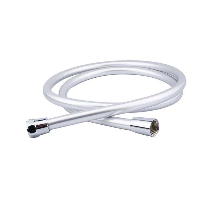 
high quality Non-toxic Leakproof Handheld Shower Head Hose Flexible Anti-kink Pvc Silver Grey Shower Hose 