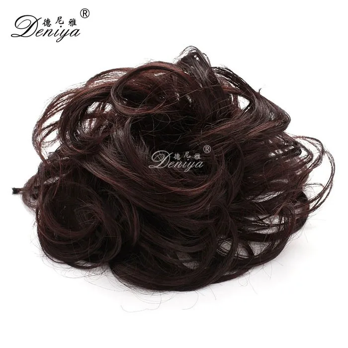 Small messy Hair Bun Chignon dance hair pieces make your own hair pieces