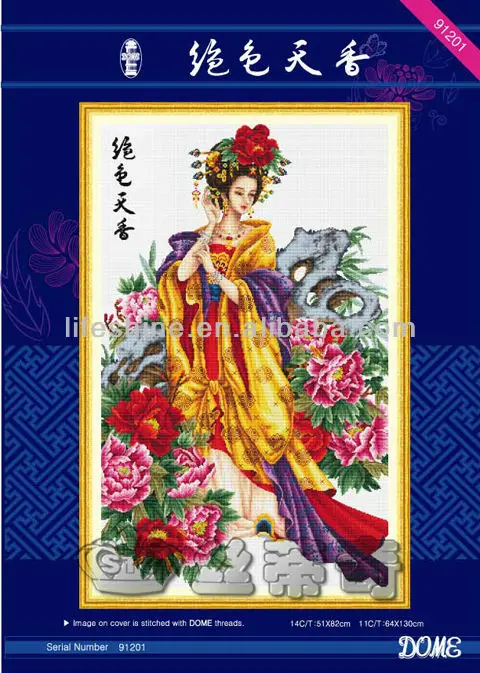 
Beauty creative items cross stitch embroidery patterns cross stitch set for home decoration 