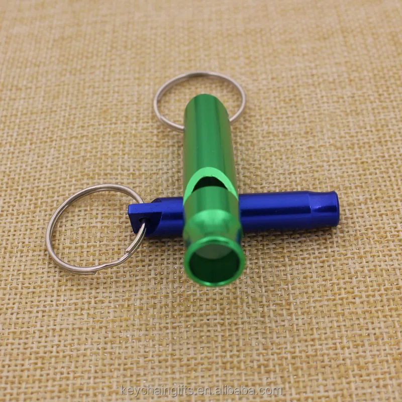 Custom colorful metal whistle keychain train whistle wholesale