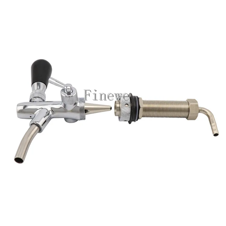 Adjustable Draft Beer Tap Faucet With Handle 100mm Long Shank Home brewing kegging Homebrew Keg Tower Draft Beer Dispenser Tap