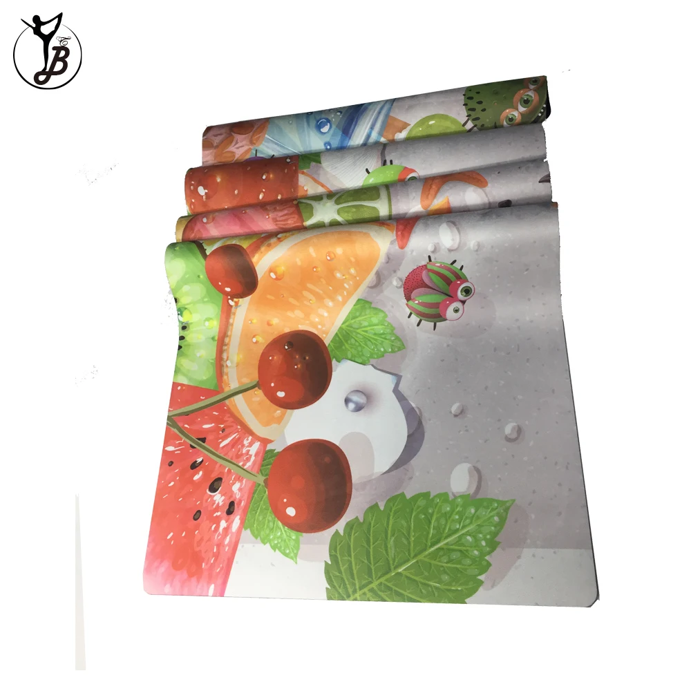 OME digital printed organic cotton rubber yoga mat