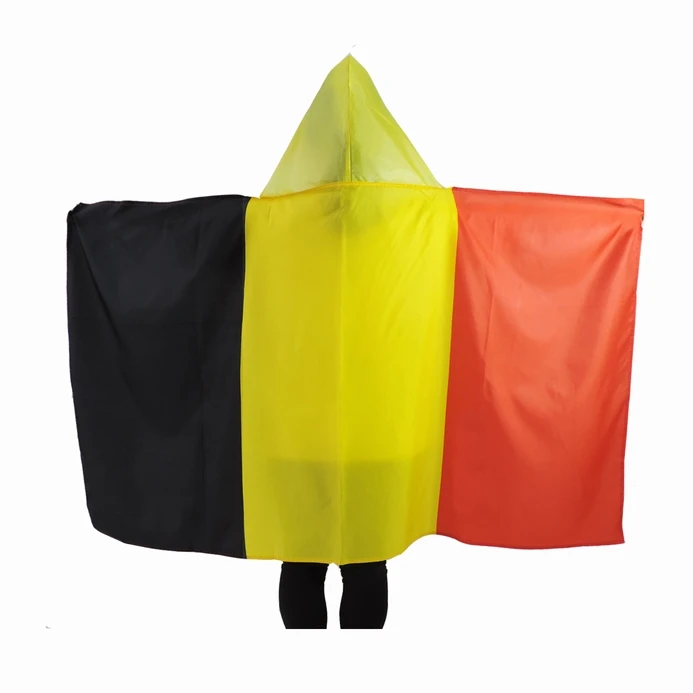 Football Soccer Belgium All Countries Custom Hooded Body Flag