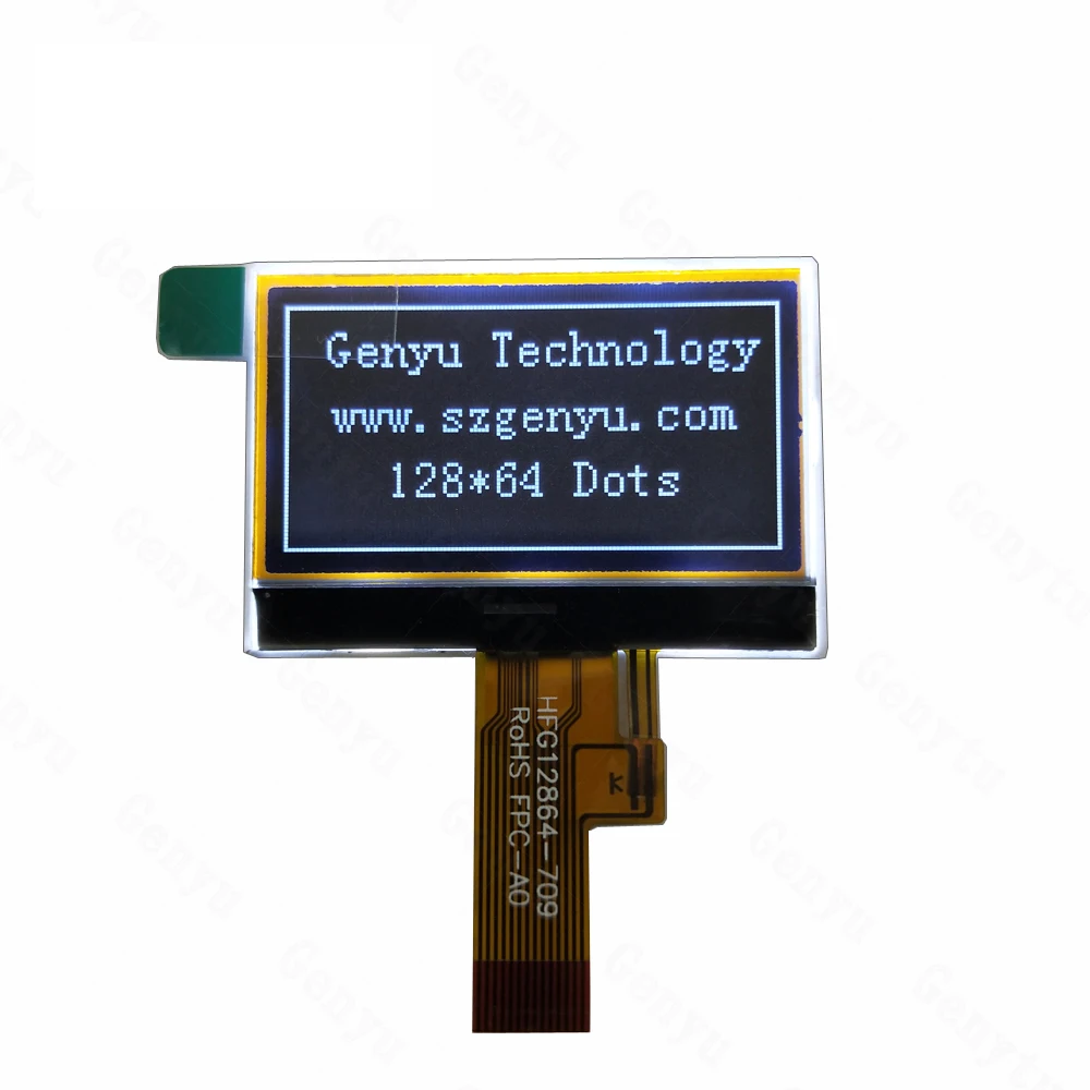 12864 FSTN LCD Display Customized COG LCD Panel Graphic display Small Size 128x64 dot matrix LCD screen