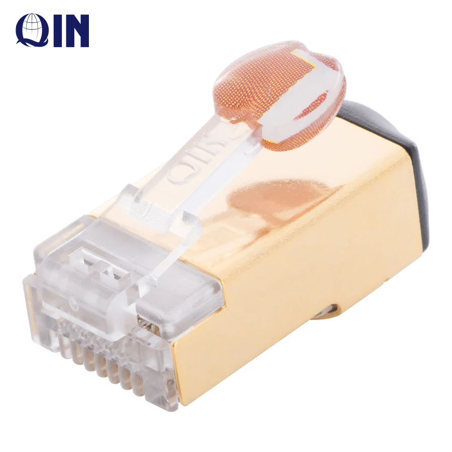 Customized Cat6A Cat6 connector Shielded Cat7  RJ45 Connector Plug