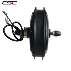 CSC Best Selling 48V 1500W Thread Electric Bike Brushless Gearless Snow Fat Bicycle Motor IP54 Approved Ebike Front Hub Motor