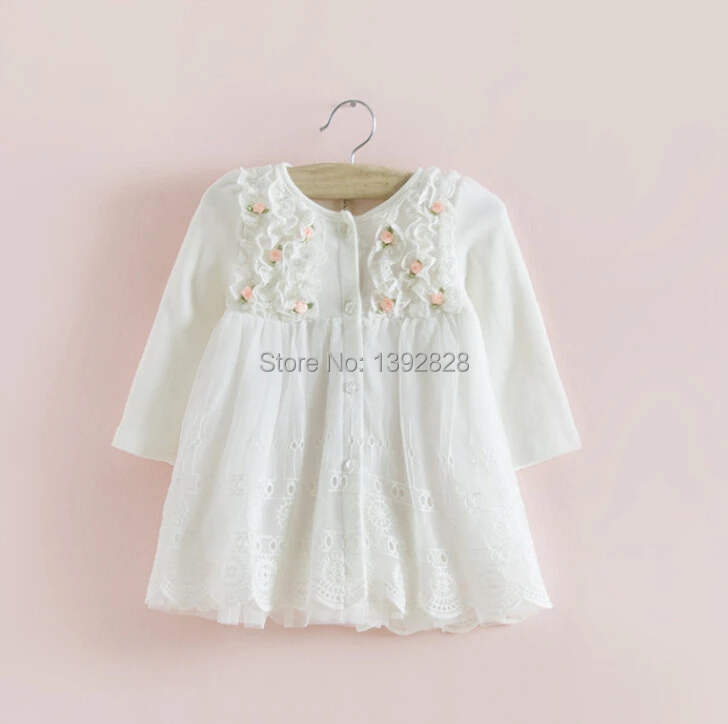 2015 hot sale IDEA Autumn cotton Kids clothes newborn Girls indant dress baby clothing baby girls