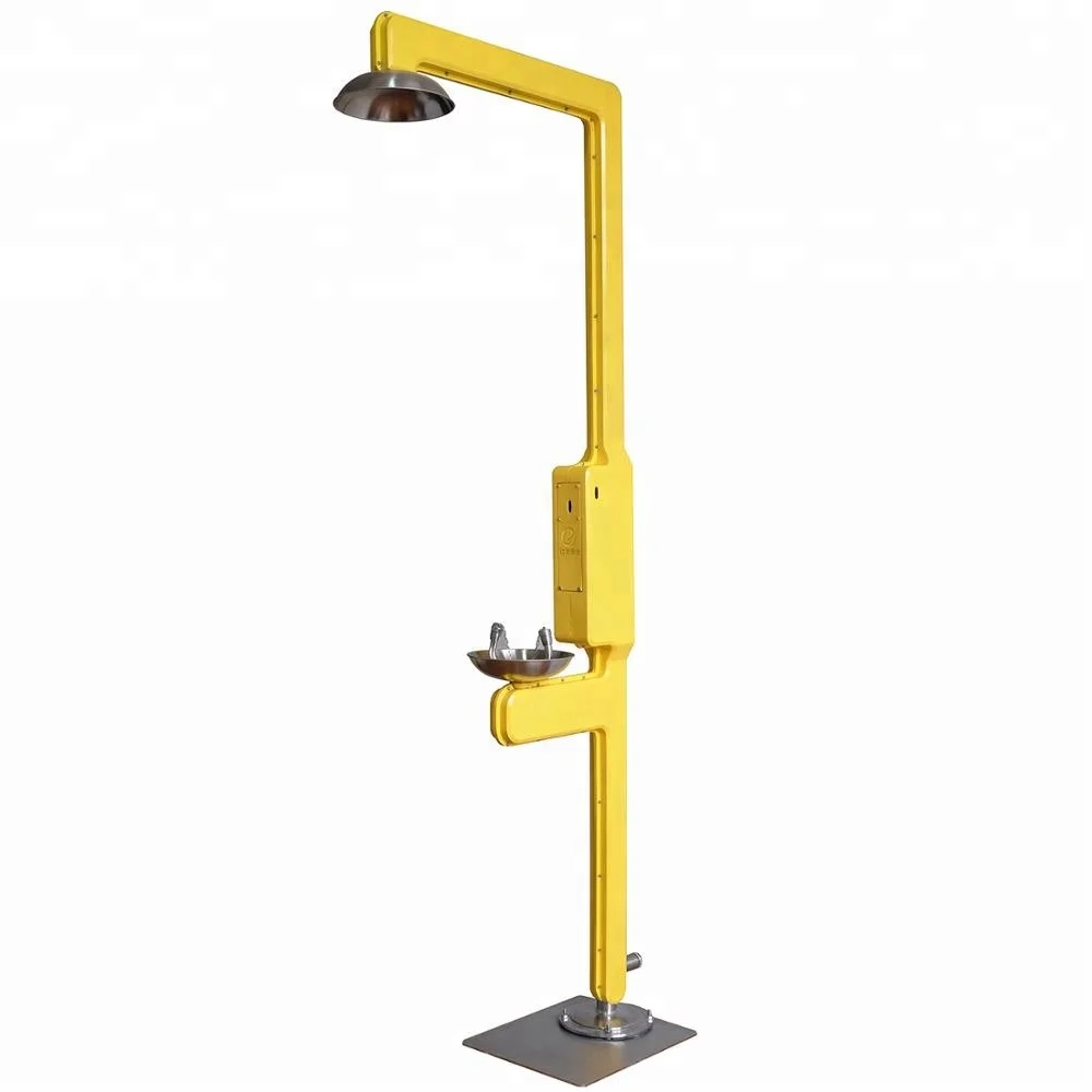 Freeze Protected Electrical Heat Tracing Safety Shower and Eye Wash