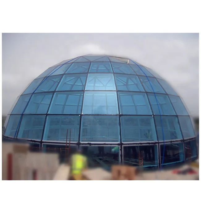 Engineered Light Steel Frame Building Glass Dome House