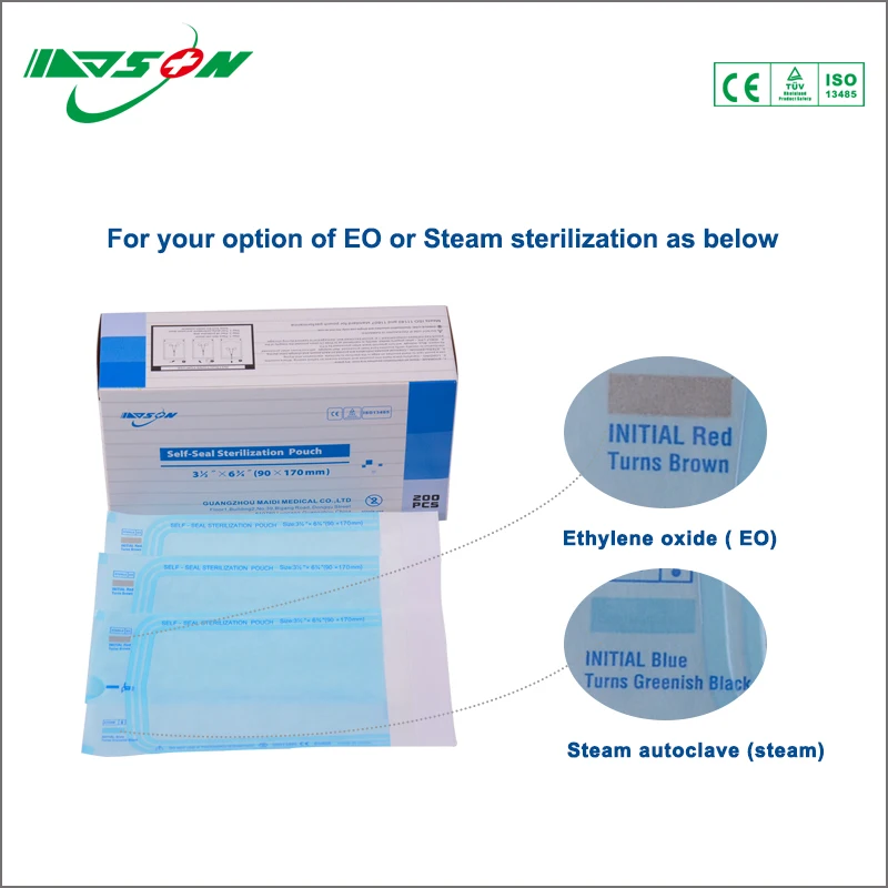 
CSSD Dental Clinic Tattoo Equipment Sterilization Self Sealing pouch Hospital Beauty Salon Equipment Sterilization bag 